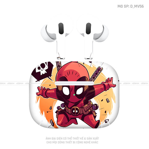 Dán Skin Airpod Pro/ Pro 2 Hình Deadpool | D_MV56