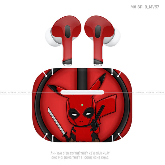 Dán Skin Airpod 3 Hình Deadpool | D_MV57