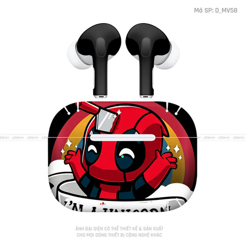 Dán Skin Airpod Pro/ Pro 2 Hình Deadpool | D_MV58