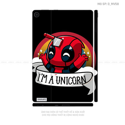 Dán Skin Máy Tính Bảng Lenovo Pad Series Hình Marvel Deadpool | D_MV58