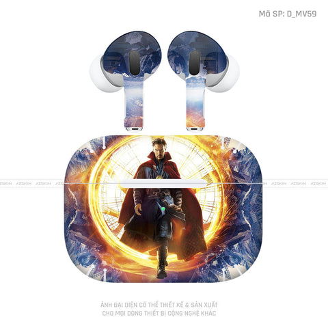 Dán Skin Airpod Pro/ Pro 2 Hình Doctor Strange | D_MV59