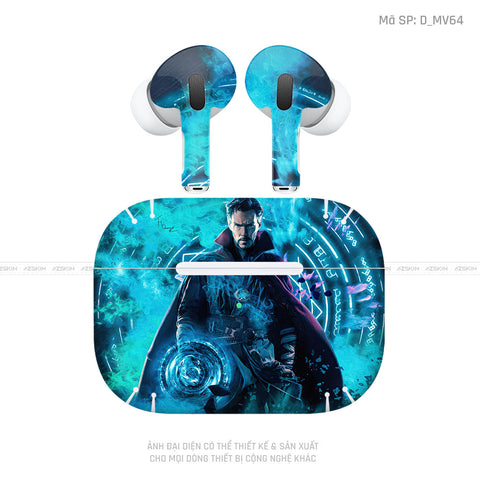 Dán Skin Airpod Pro/ Pro 2 Hình Doctor Strange | D_MV64