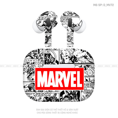 Dán Skin Airpod Pro/ Pro 2 Hình Marvel | D_MV72