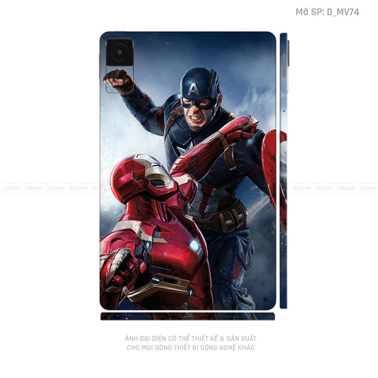 Dán Skin Máy Tính Bảng Xiaomi Mipad Hình Marvel | D_MV74