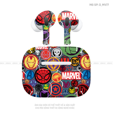 Dán Skin Airpod Pro/ Pro 2 Hình Marvel | D_MV77