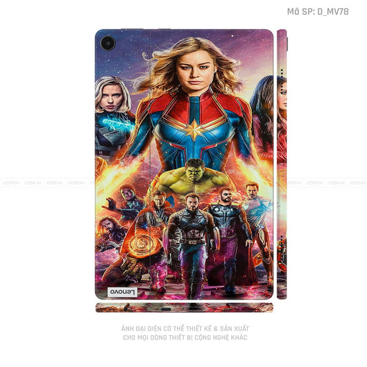Dán Skin Máy Tính Bảng Lenovo Pad Series Hình Marvel | D_MV78