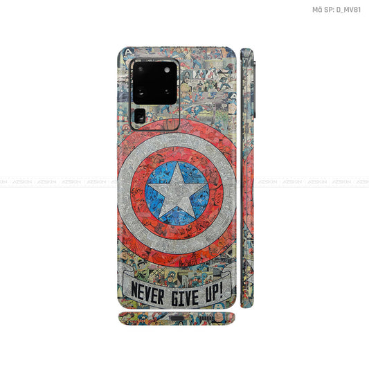 Dán Skin Galaxy S20 Series Hình Marvel Captain America | D_MV81