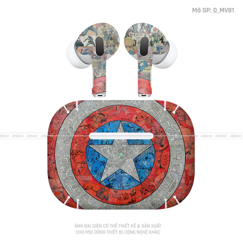 Dán Skin Airpod Pro/ Pro 2 Hình Marvel | D_MV81