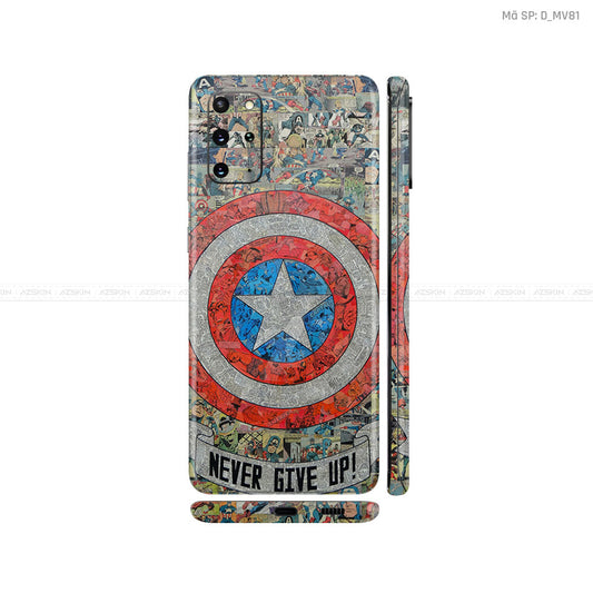 Dán Skin Galaxy S20 Series Hình Marvel Captain America | D_MV81