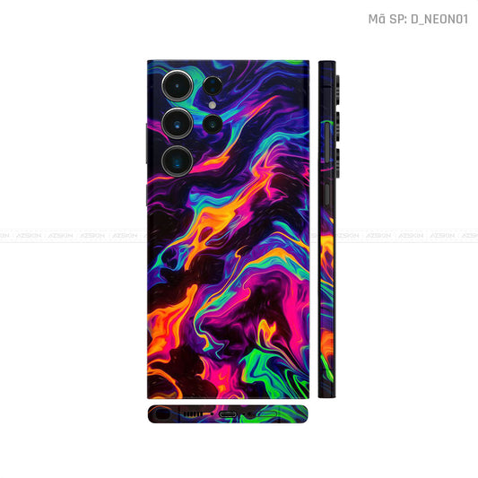 Dán Skin Samsung Galaxy S24 Series Chủ Đề Neon | D_NEON01