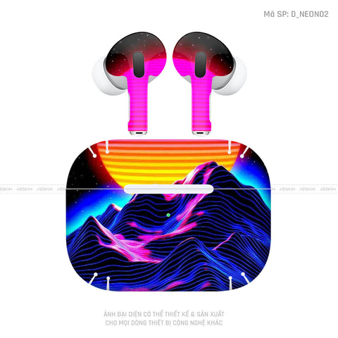 Dán Skin Tai Nghe Airpod Pro/ Pro 2 Hình Neon | D_NEON02