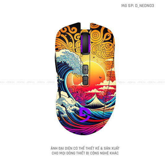 Skin Dán Chuột Fuhlen Hình Neon | D_NEON03