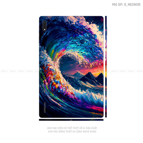 Dán Skin Galaxy Tab S7 Series Hình Neon | D_NEON05
