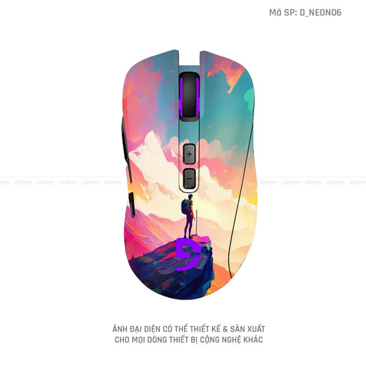 Skin Dán Chuột Fuhlen Hình Neon | D_NEON06