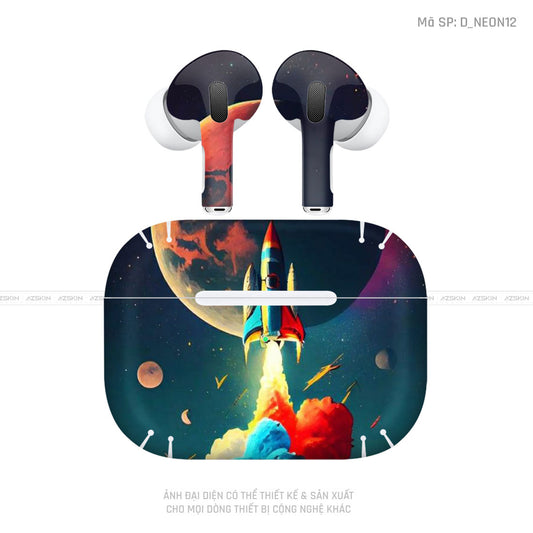 Dán Skin Tai Nghe Airpod 3 Hình Neon | D_NEON12