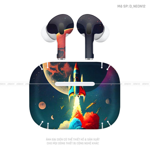 Dán Skin Tai Nghe Airpod 3 Hình Neon | D_NEON12