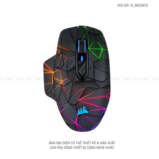 Skin Dán Chuột Corsair Hình Neon | D_NEON13