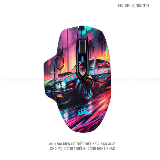 Skin Dán Chuột Corsair Hình Neon | D_NEON14