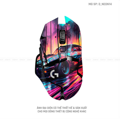 Skin Dán Chuột Logitech Hình Neon | D_NEON14