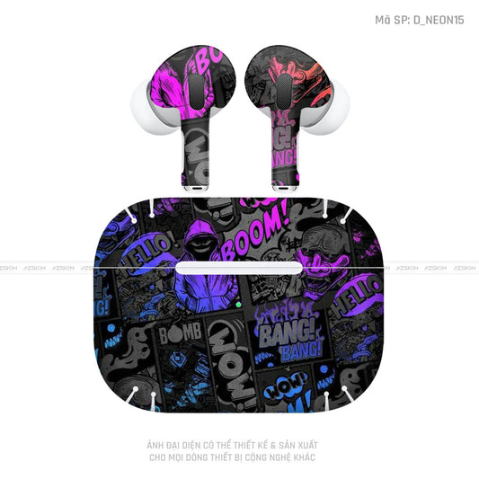 Dán Skin Tai Nghe Airpod 3 Hình Neon | D_NEON15