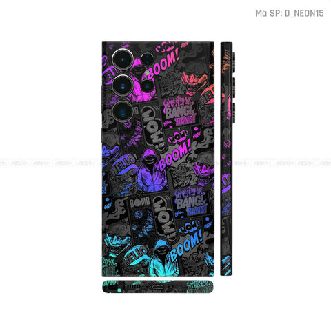 Dán Skin Samsung Galaxy S24 Series Chủ Đề Neon | D_NEON15