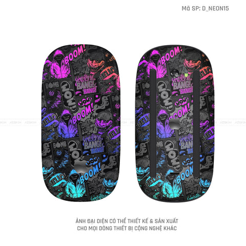 Skin Dán Chuột Apple Magic Mouse Hình Neon | D_NEON15