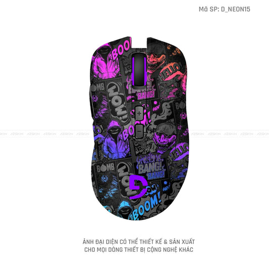 Skin Dán Chuột Fuhlen Hình Neon | D_NEON15
