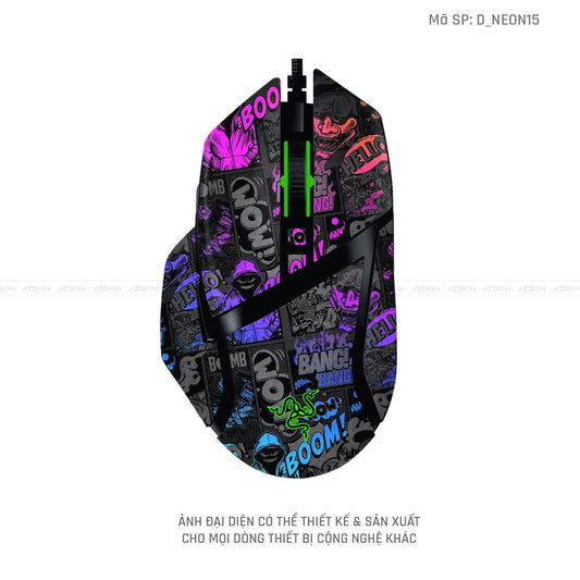 Skin Dán Chuột Razer Hình Neon | D_NEON15
