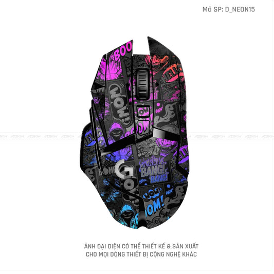 Skin Dán Chuột Logitech Hình Neon | D_NEON15