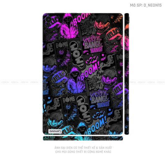 Dán Skin Máy Tính Bảng Lenovo Pad Series Hình Neon | D_NEON15