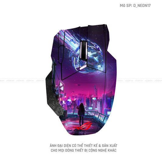 Skin Dán Chuột Asus Hình Neon | D_NEON17