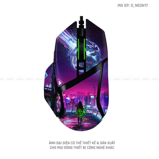 Skin Dán Chuột Razer Hình Neon | D_NEON17
