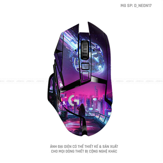 Skin Dán Chuột Logitech Hình Neon | D_NEON17