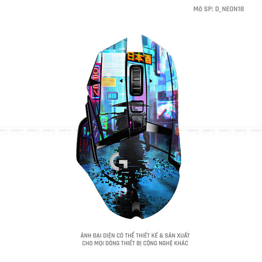 Skin Dán Chuột Logitech Hình Neon | D_NEON18