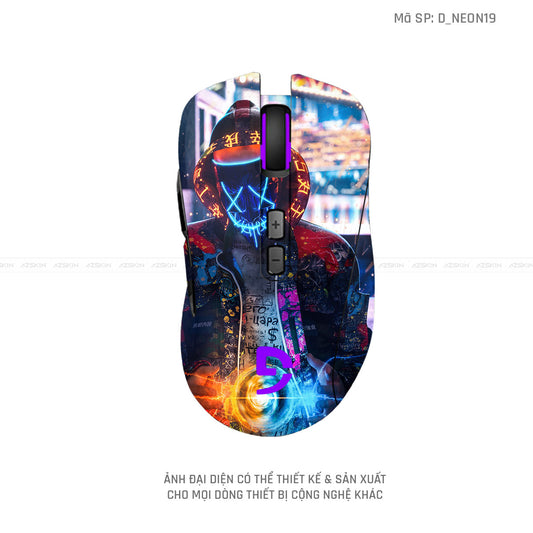 Skin Dán Chuột Fuhlen Hình Neon | D_NEON19
