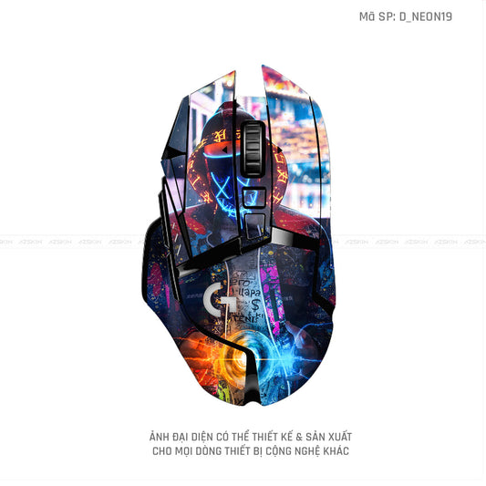 Skin Dán Chuột Logitech Hình Neon | D_NEON19
