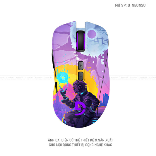 Skin Dán Chuột Fuhlen Hình Neon | D_NEON20
