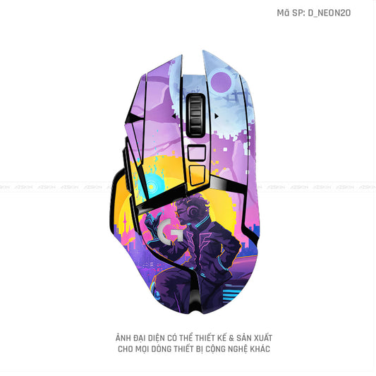 Skin Dán Chuột Logitech Hình Neon | D_NEON20