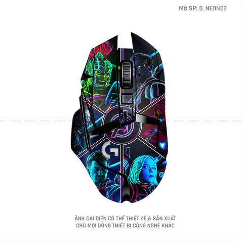 Skin Dán Chuột Logitech Hình Neon | D_NEON22