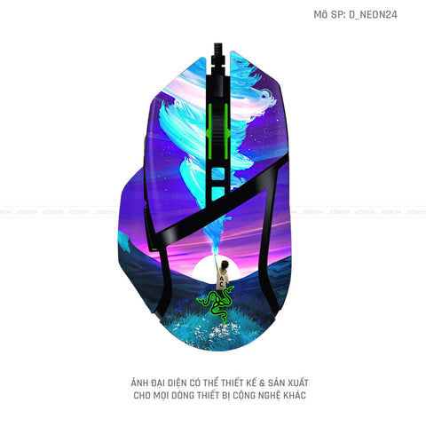 Skin Dán Chuột Razer Hình Neon | D_NEON24