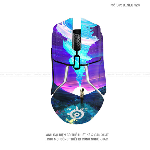 Skin Dán Chuột Steelseries Neon | D_NEON24