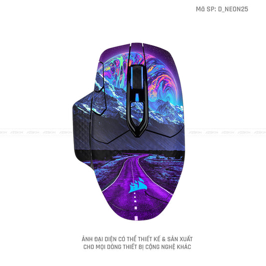 Skin Dán Chuột Corsair Hình Neon | D_NEON25