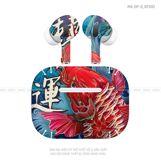 Dán Skin Tai Nghe Airpod 3 Hình Cá Chép | D_NTX01