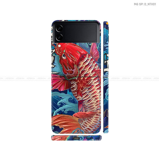 Dán Skin Galaxy Zflip3 Hình Cá Chép | D_NTX01