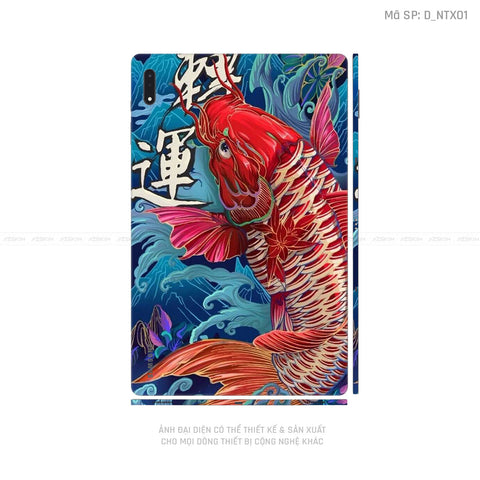 Dán Skin Galaxy Tab S9 Series Hình Tattoo Cá Chép | D_NTX01