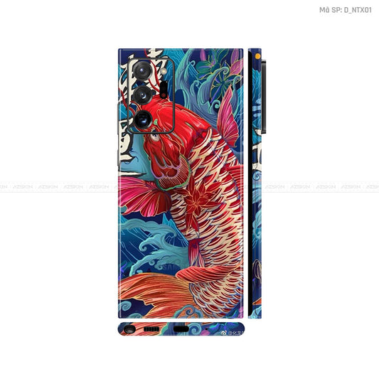Dán Skin Galaxy Note 20 Series Hình Nghệ Thuật Xăm Cá Chép | D_NTX01