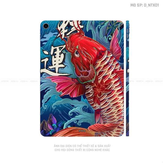 Dán Skin IPad Mini Series Hình Tattoo Cá Chép | D_NTX01