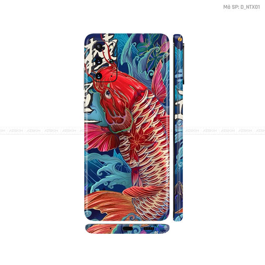 Dán Skin Galaxy S20 Series Hình Nghệ Thuật Xăm Cá Chép | D_NTX01