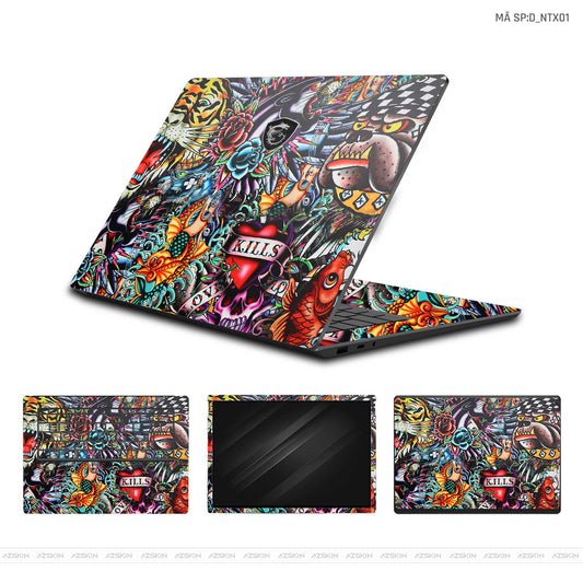 Dán Skin Laptop MSI Hình Nghệ Thuật Xăm | D_NTX01