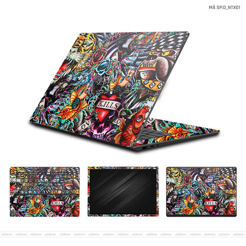 Dán Skin Laptop Acer Hình Nghệ Thuật Xăm | D_NTX01